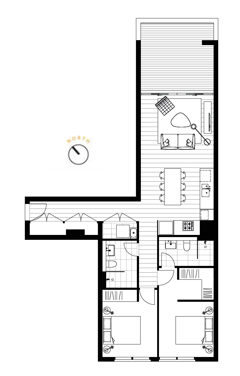 Unit A134/6 Elger Street Glebe NSW 2037 — floor plan